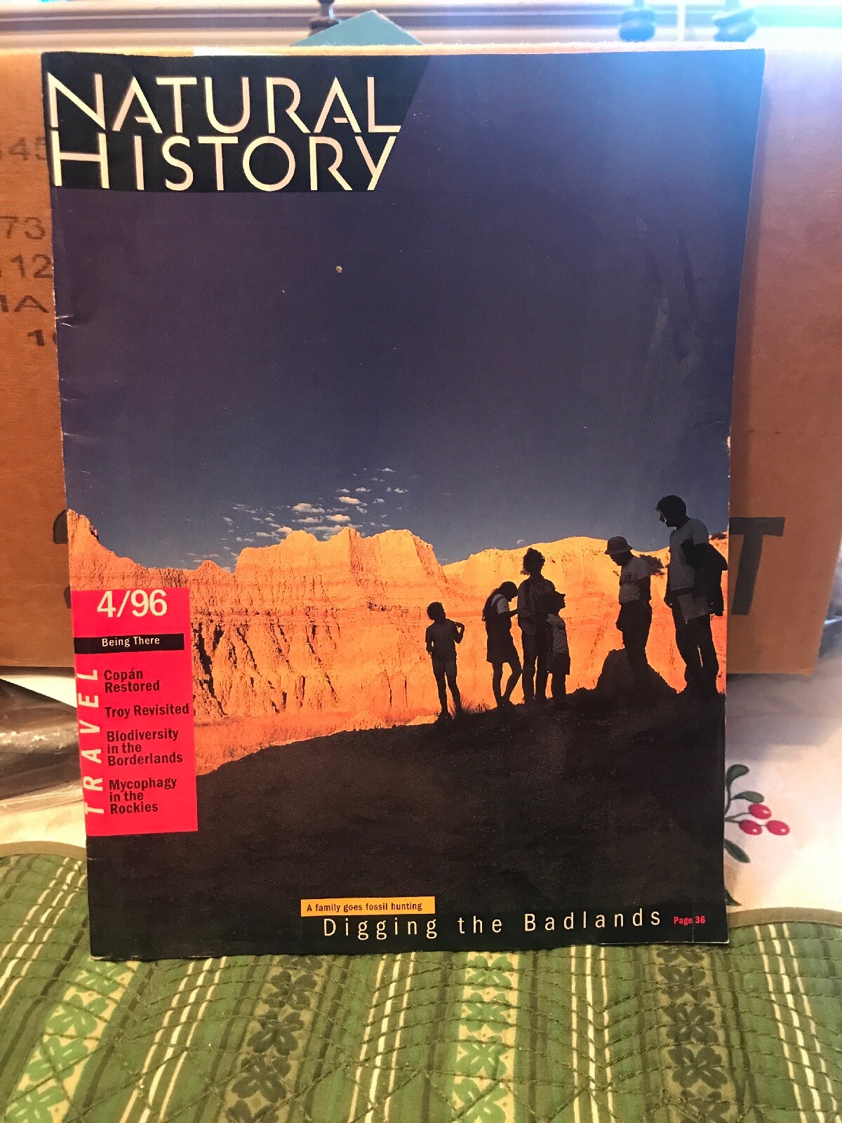 Vintage NATURAL HISTORY MAGAZINE April  1996