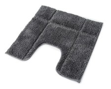 Non Slip Bath Water Absorbent Toilet Pedestal Microfibre Rubber Backed Mat 