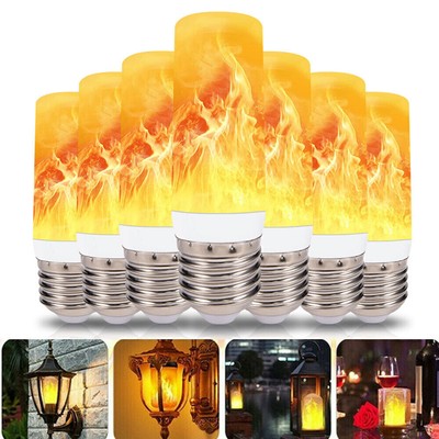 Licht Glühbirne Fackel Feuer Lampe Flackerlicht Flammeneffekt E12/E14/E27/B22