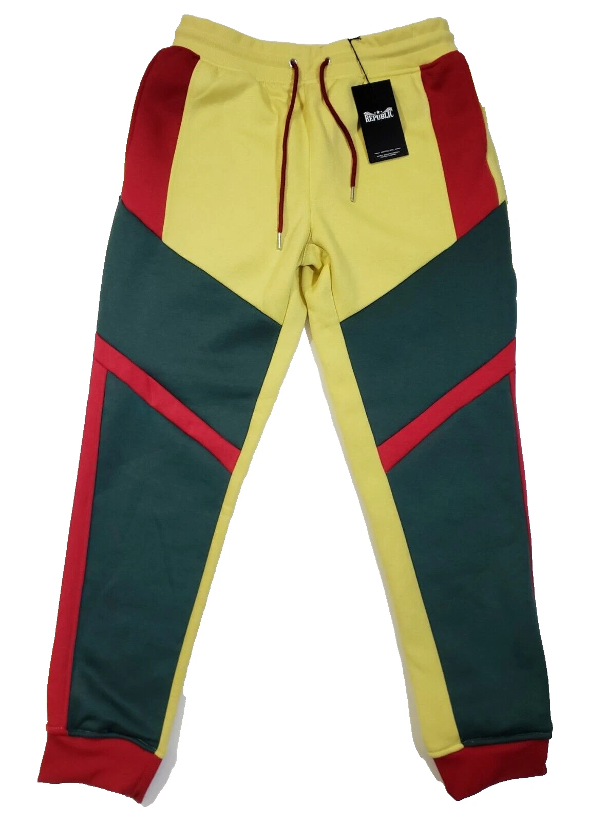 Republic Jogger Pants Men's XL Yellow Fleece