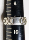 VINTAGE STERLING SILVER MESH BAND RING ~ SIZE 9 ~ MILOR ITALY 925