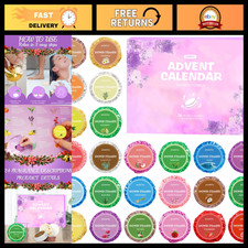 24 Pack Shower Steamers Gift Set - Aromatherapy Advent Calendar for Relaxation