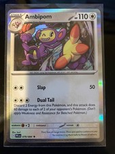 Ambipom 079/094 Rare Phantasmal Flames Pokemon Holo Lightly Played