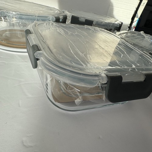 Komuee Glass Food Storage Containers, Only 11 Containers, 23 Pcs, One Broken - Picture 14 of 17