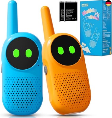  Walkie Talkie Kinder ab 3 4 5 6 7 8 Jahre, NXGKET 2er Set Aufladbar Walkie 
