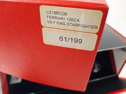 Looksmart Ferrari 126 CK #27 Gilles Villeneuve Istrana duel 1981 1/18 LS18RC06 - Foto 4 di 4