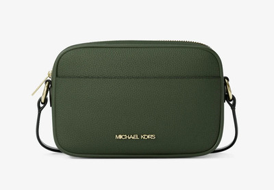 Michael Kors Jet Set Small Umhängetasche Crossbody Leder Grün Moss