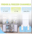 Hodik HD2 Wireless Digital Refrigerator/Freezer Thermometer w/2 Sensors White — photo 2
