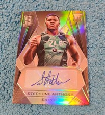 2015 Spectra Rookie Autograph Stephone Anthony Saints Signature 123/199 #212