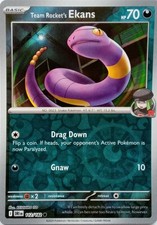 112/182 TEAM ROCKET'S EKANS REVERSE HOLO DESTINED RIVALS POKEMON CARD