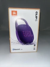 JBL Clip 5 Purple Portable Bluetooth Speaker New Sealed