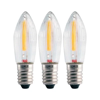 3 Unidades LED Filamento Vela Topkerzen 0,2W E10 8-55V Clara Extra Cálida - Imagen 1 de 2