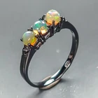 Jewellery ring Natural Opal Ring 925 Sterling Silver Size 6 /R473237