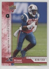 2018 Upper Deck CFL Red 28/150 Ernest Jackson #64 0a3
