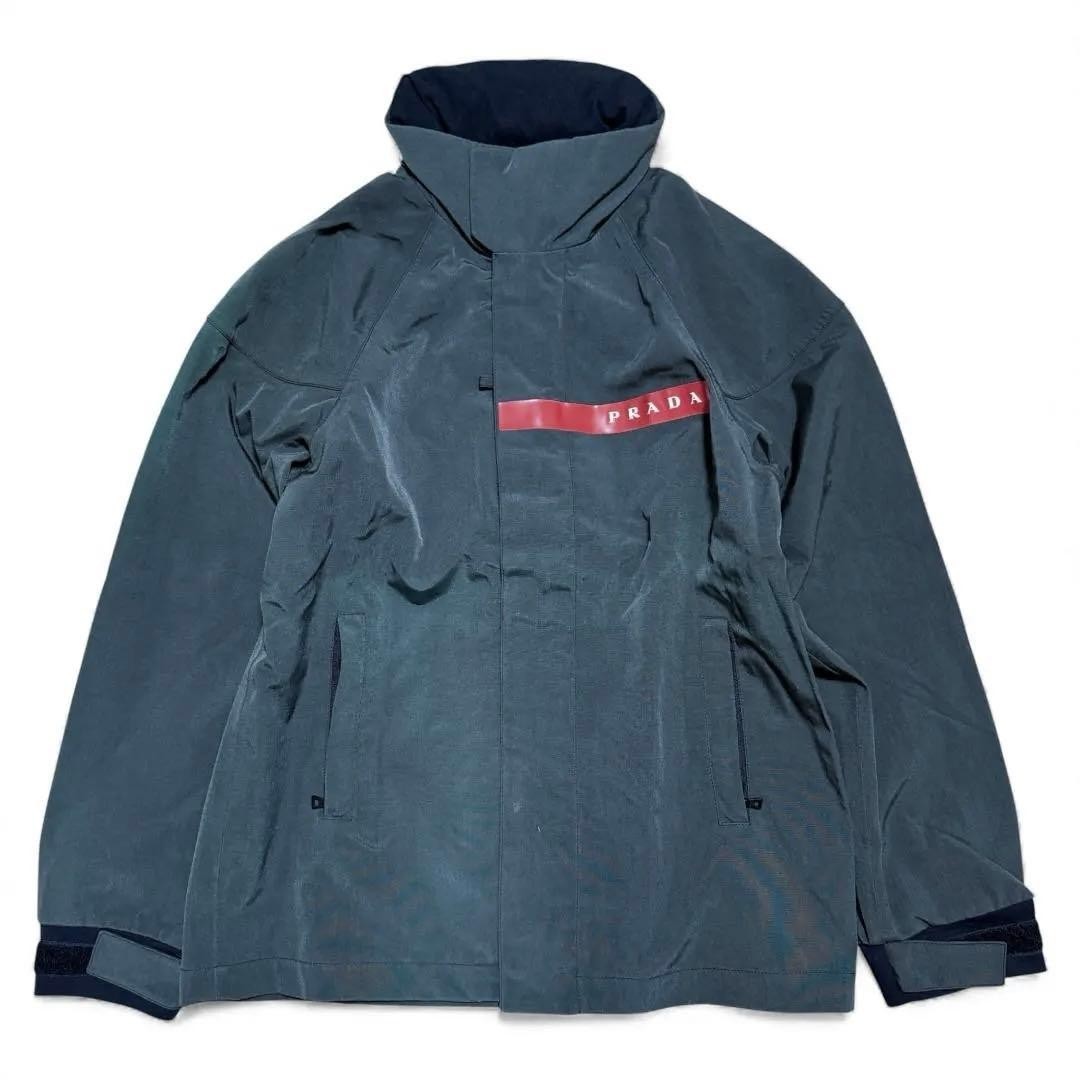 PRADA Sport SGV198 Nylon Jacket 1999 Vintage Luna Rossa Green Size 50 XL In hand