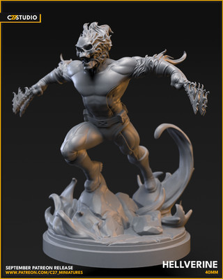 C27 - Hellverine Fan Sculpt (40mm Marvel Crisis Protocol Sc.)