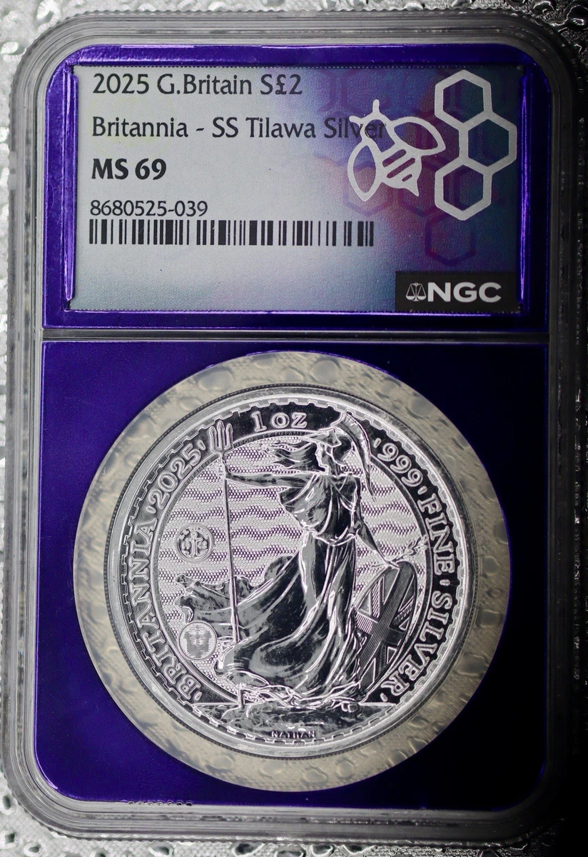 UK Britannia MS 69 NGC Certified Silver Bullion Coins for sale | eBay