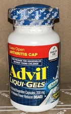 Advil Solubilized Ibuprofen 200 mg Pain Reliever Fever Reducer 160 Liquid Caps