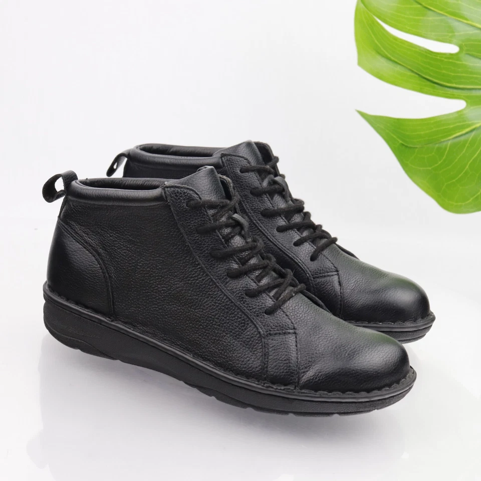 Drew Womens Jamie Boot Size 7.5 Brown Leather Chukka Lace Up Orthotic Bootie - Image 2 of 4