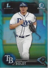 2016 Bowman Chrome Draft Sky Blue Refractors #BDC118 Ryan Boldt - NM-MT