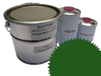 1,5 Liter Set 2K Bodenfarbe Fussboden RAL 6002 Vinyl-Epoxid-Lack Lackpoint Glan