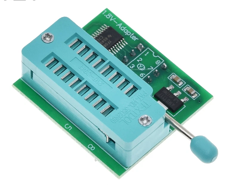 Adattatore 1.8V SPI Flash SOP8 BIOS Lampeggiatore per TL866CS TL866A EZP2013 CH341 - Immagine 3 di 4