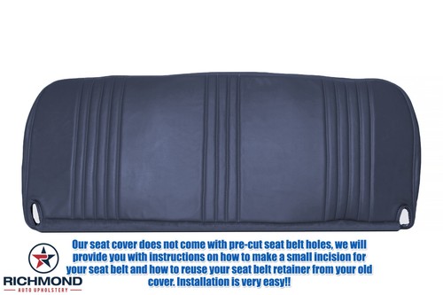 1998 Chevy Silverado C/K Work-Truck Base W/T -Bottom Bench Seat Vinyl Cover Blue - Picture 6 of 11