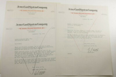 1929 Lamson Goodnow Acme Card System Co Chicago IL Equipment Ephemera P975A