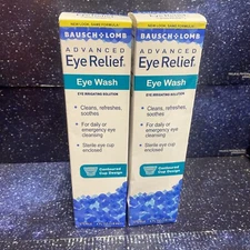 2X Bausch And Lomb Advanced Eye Relief Wash 4 Fl Oz Each Exp: 01-26+