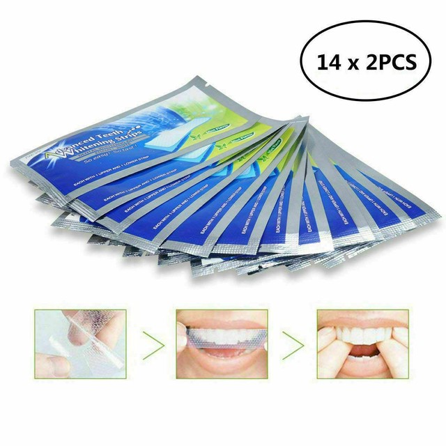 28 Pcs White Effects Dental Whitestrips Advanced Teeth Whitening Oral