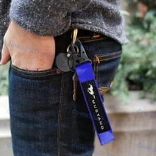 Universal Keychain Metal key Ring Hook Strap Lanyard Nylon for MUSTANG 2018 2019