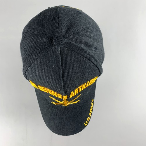 Sombrero ajustable negro bordado de artillería de defensa aérea del ejército de Estados Unidos para August Sport - Imagen 7 de 9