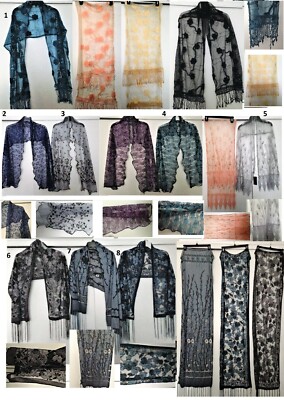 Ladies Rectangular Scarves Choice of 8 Styles