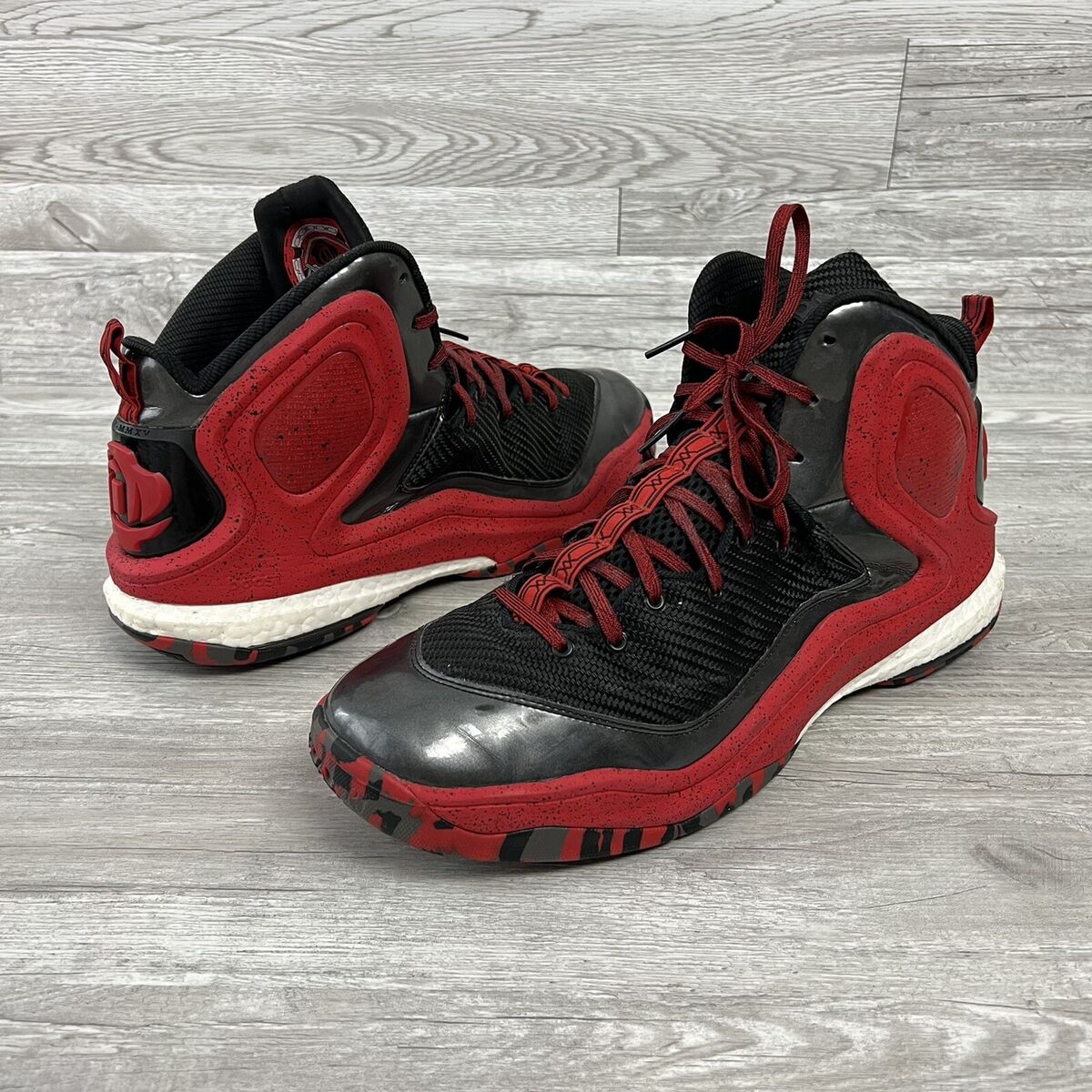 Adidas D Rose Red Dragon Shoes Derrick Rose Grey/ Red 16 |