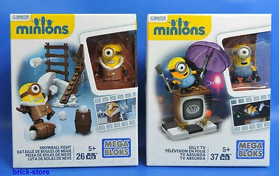 MEGA BLOKS MINIONS / TV pazzo / SILLY TV e Snowball Fight