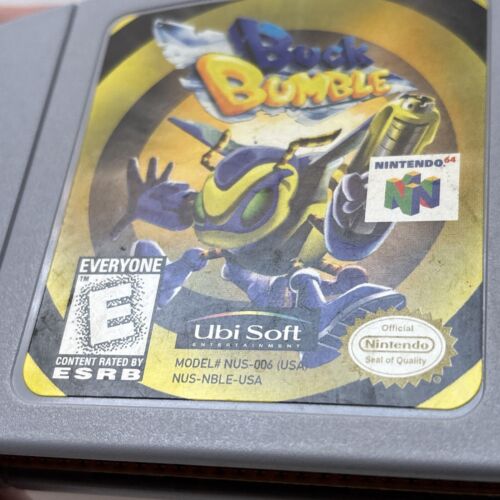 Buck Bumble Nintendo 64 N64 Authentic Cleaned Tested Super Fun Retro Ubisoft - Picture 3 of 11