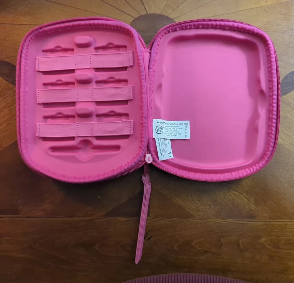 LeapFrog LeapPad Explorer Pink Hello Kitty Carrying Case Storage Organize Games - Image 4 of 4