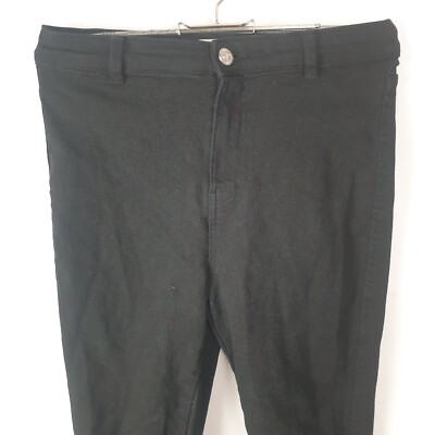 Bershka Damen Jeans 38 Grau Baumwolle Regular