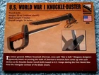 U.S. World War I Knuckle Duster Classic Firearms Photo Card NOT AN ACTUAL WEAPON