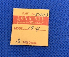 Longines 19.4 Part # 5443 Set Lever / Detent Screws. (3) Sealed. NOS. 60-50 R