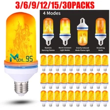 4 Modes LED Flame Light Bulbs Flickering E27 Flame Bulb for Pendant Night Lights