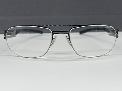 ic Berlin glasses men gray gun metal square Oleg P. Large L NP499 