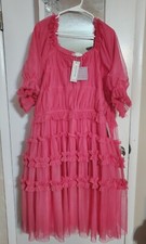 DM Fashion Plus Size Pink Sasha Dress 4xl
