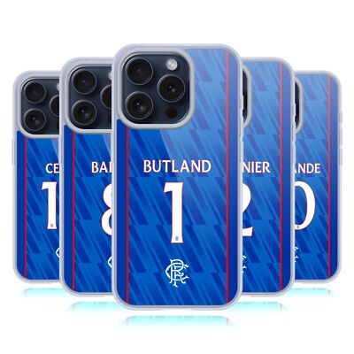 OFFICIAL RANGERS FC 2024/25 PLAYERS HOME KIT GEL CASE FOR APPLE iPHONE PHONES