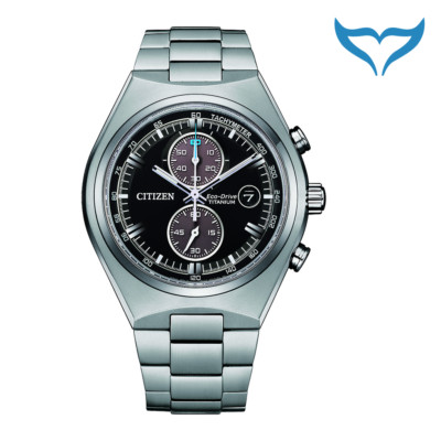 Citizen Super Titanium Chronograph CA7090-87E Saphir Eco-Drive Herren Armbanduhr