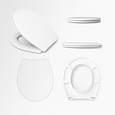 WC-Sitz WC-Brille VIGOUR ONE Klobrille Klodeckel Toilettensitz Edelstahlscharnie