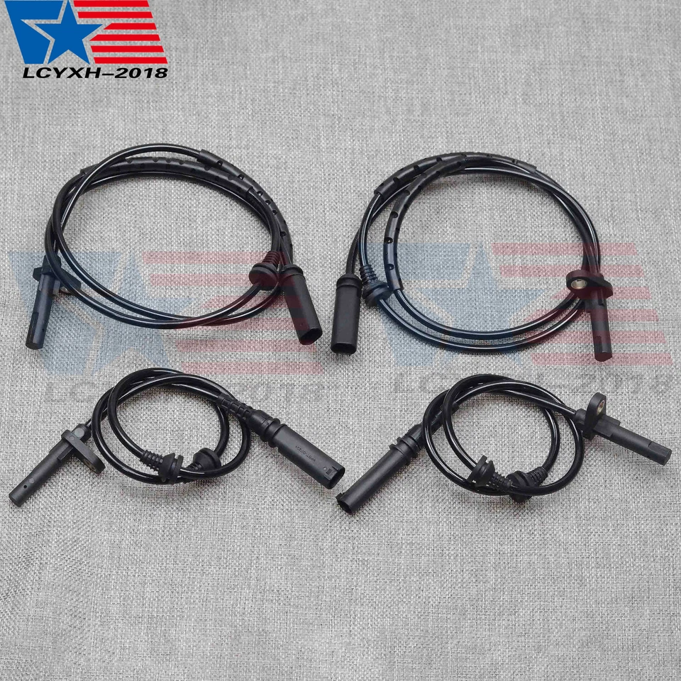 4 peças sensores de velocidade dianteiros e traseiros L&R ABS para BMW X5 X6 34526771776 34526771777 - Imagem 2 de 4