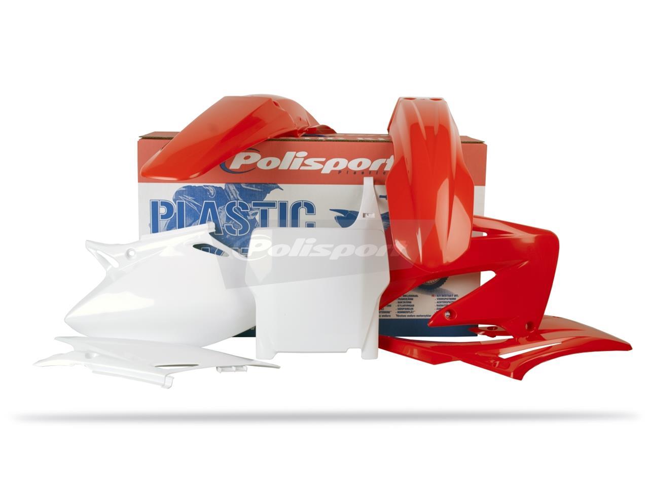 Kit plastiques Polisport CRF450R 2004 pour remplacer un carénage rayé ou cassé