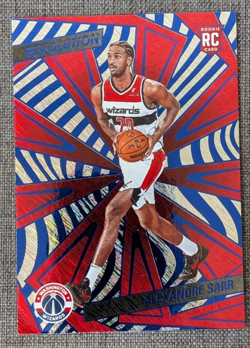 Alexandre Sarr Rookie Blue Storm | 2024-25 Panini Revolution #106 (RC)