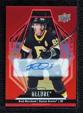 2022-23 Upper Deck Allure Red Rainbow Auto Brad Marchand #57 Auto 0c3